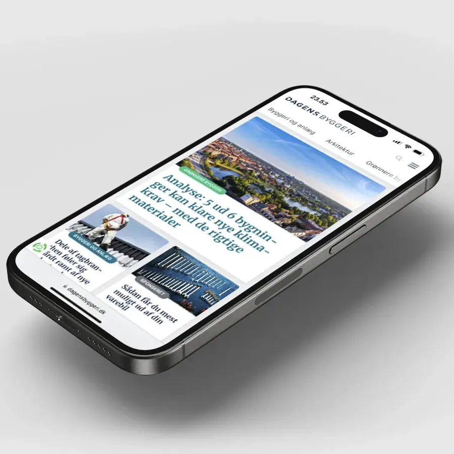 Ny hjemmeside til virksomhed med responsivt design på mobil og desktop