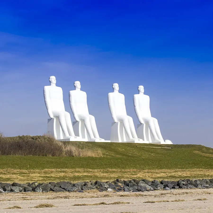 SEO i Esbjerg, statuer ved vandet