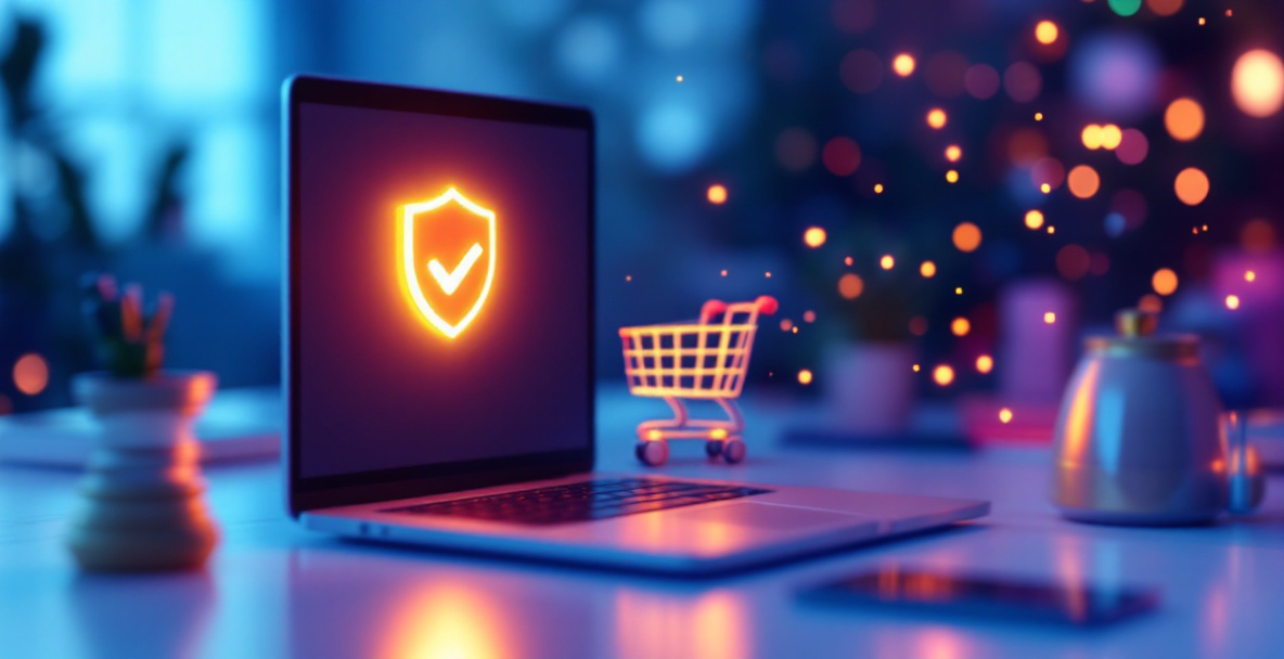 E-mærket vises som tillidssymbol på skærmen af en dansk e-mærket webshop