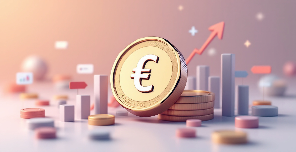 Illustration af Google Ads pris og annonceringsbudget på computerskærm i 2026